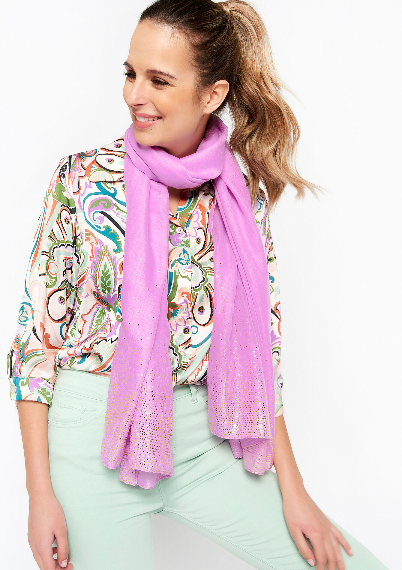 Scarf, Scarf - PASTEL LILAC - 1066720