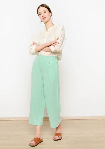 Loose trousers - MINT GREEN - 06600844_1723