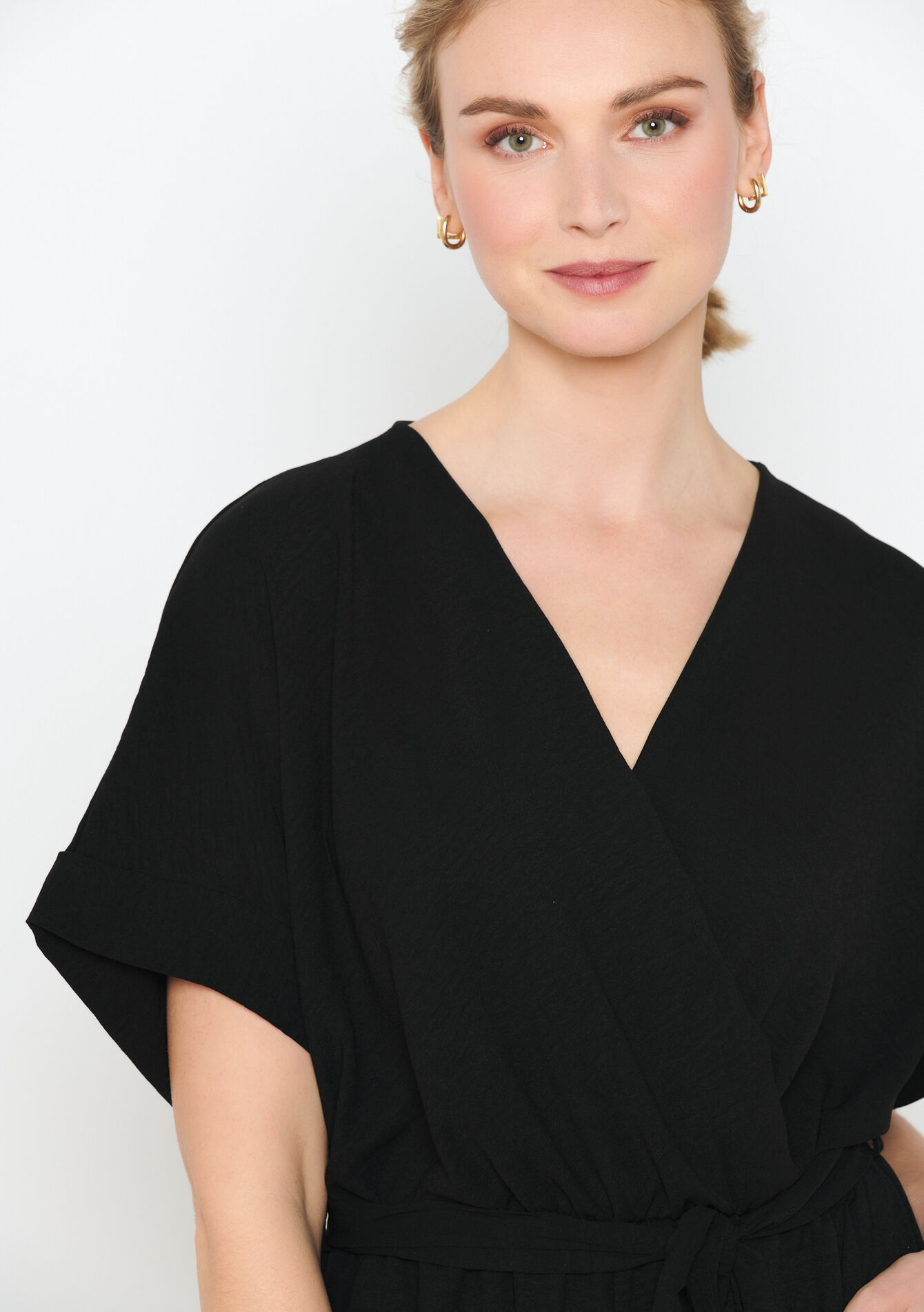 Jumpsuit met kimono-effect, Jumpsuit met kimono-effect - BLACK - 06004511_1119