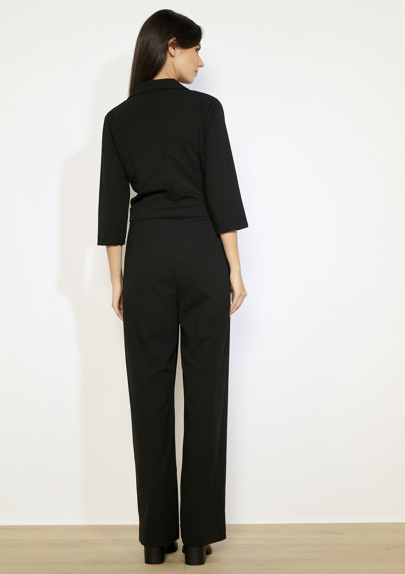 Getailleerde jumpsuit - BLACK - 06004671_1119