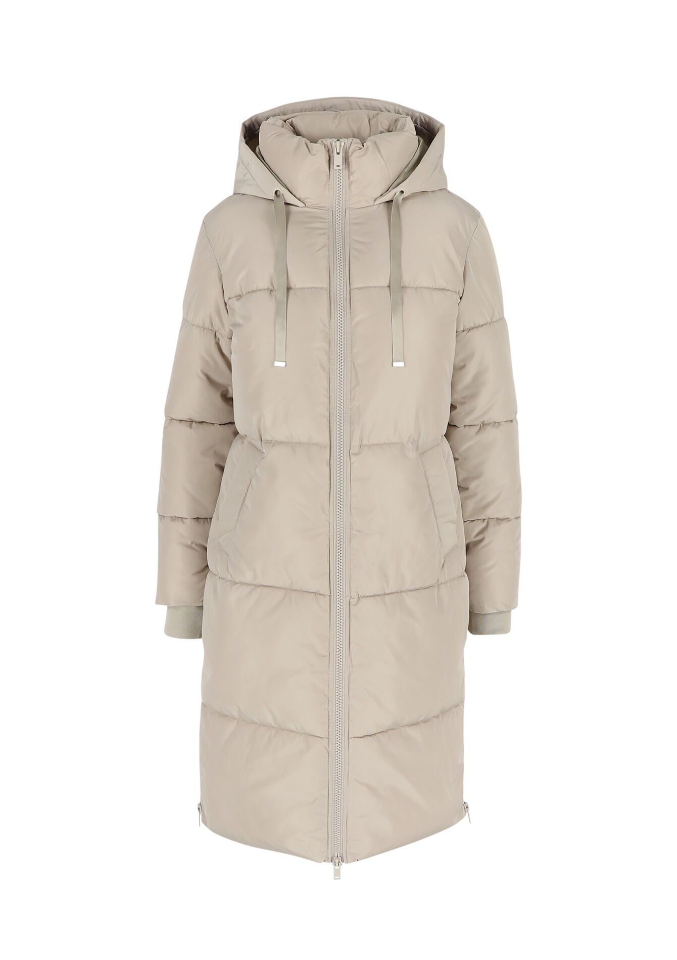 Manteau long matelassé, Manteau long matelassé - LT BEIGE - 23000690_2527