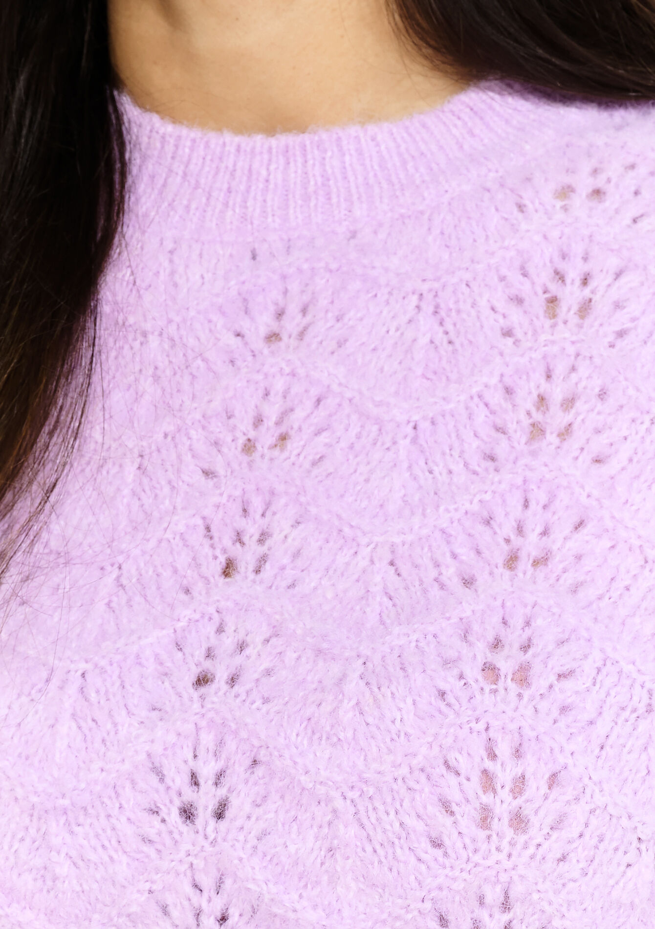 Textured soft sweater, Textured soft sweater - LILAC BRIGHT - 04007095_2578