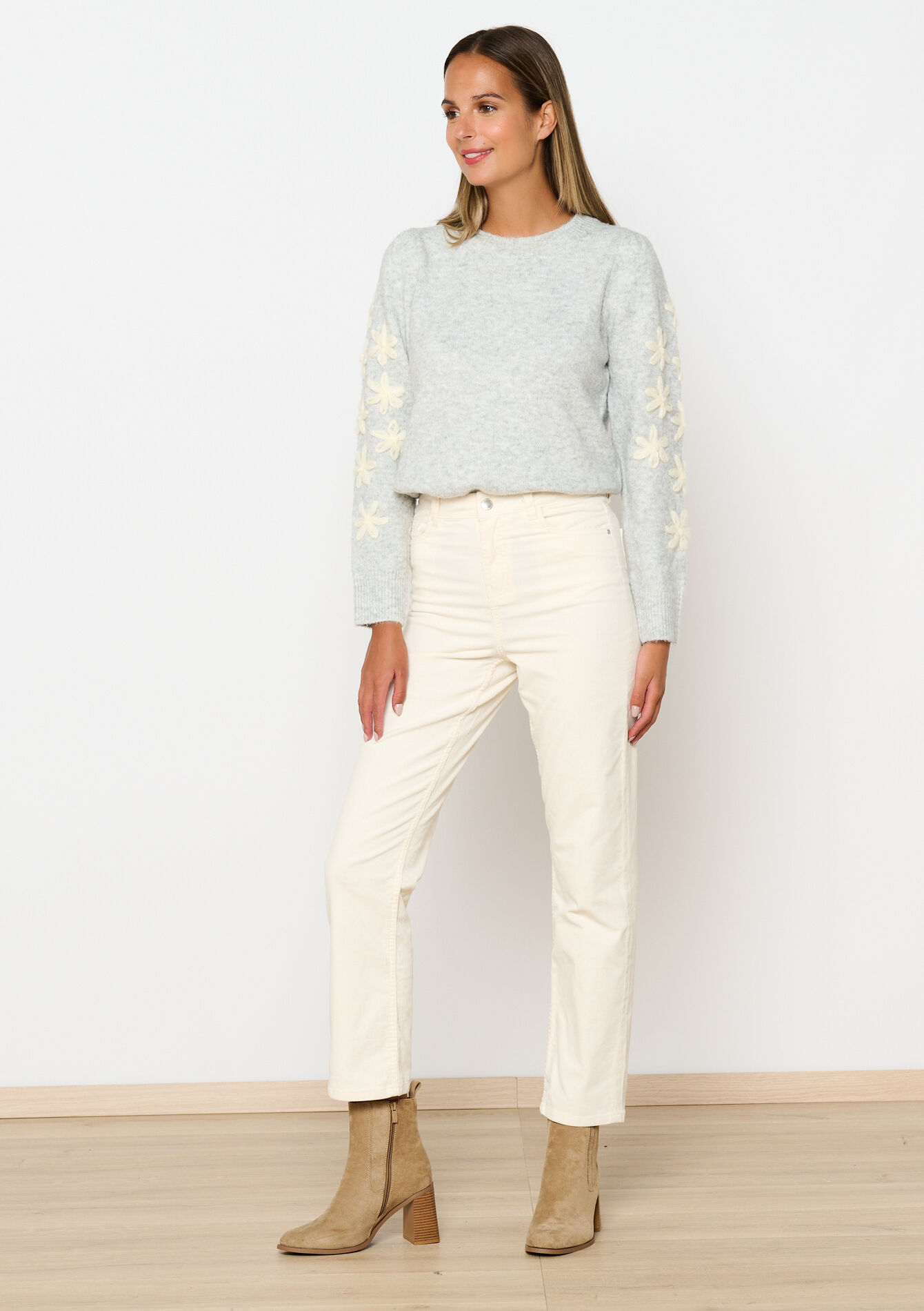 Corduroy trousers, Corduroy trousers - OFFWHITE - 06004509_1001