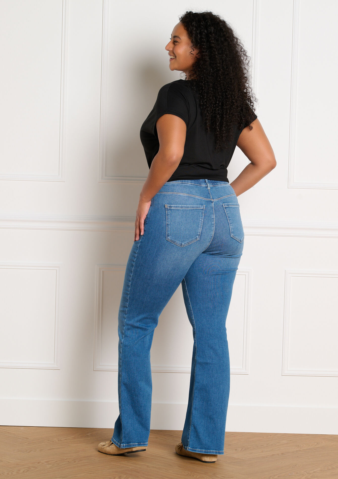 Multiple size bootcut jeans - MEDIUM BLUE - 22000654_0500