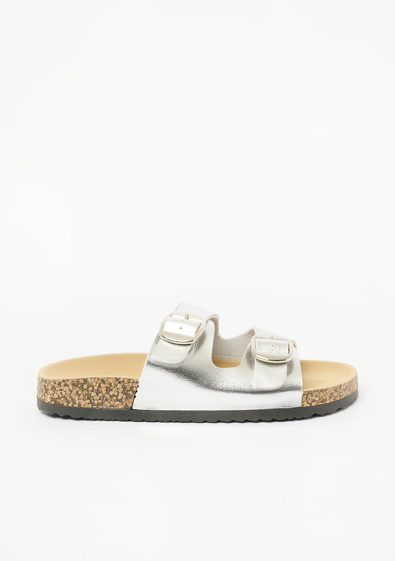 Sandals with buckle, Sandals with buckle - SILVER - 13000748_1059