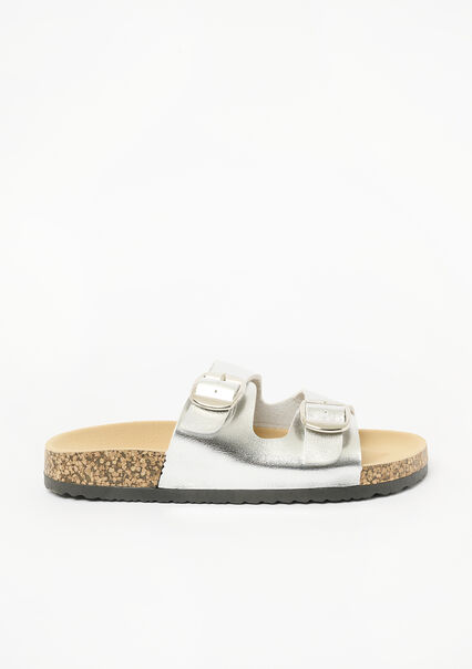 Sandals with buckle - SILVER - 13000748_1059
