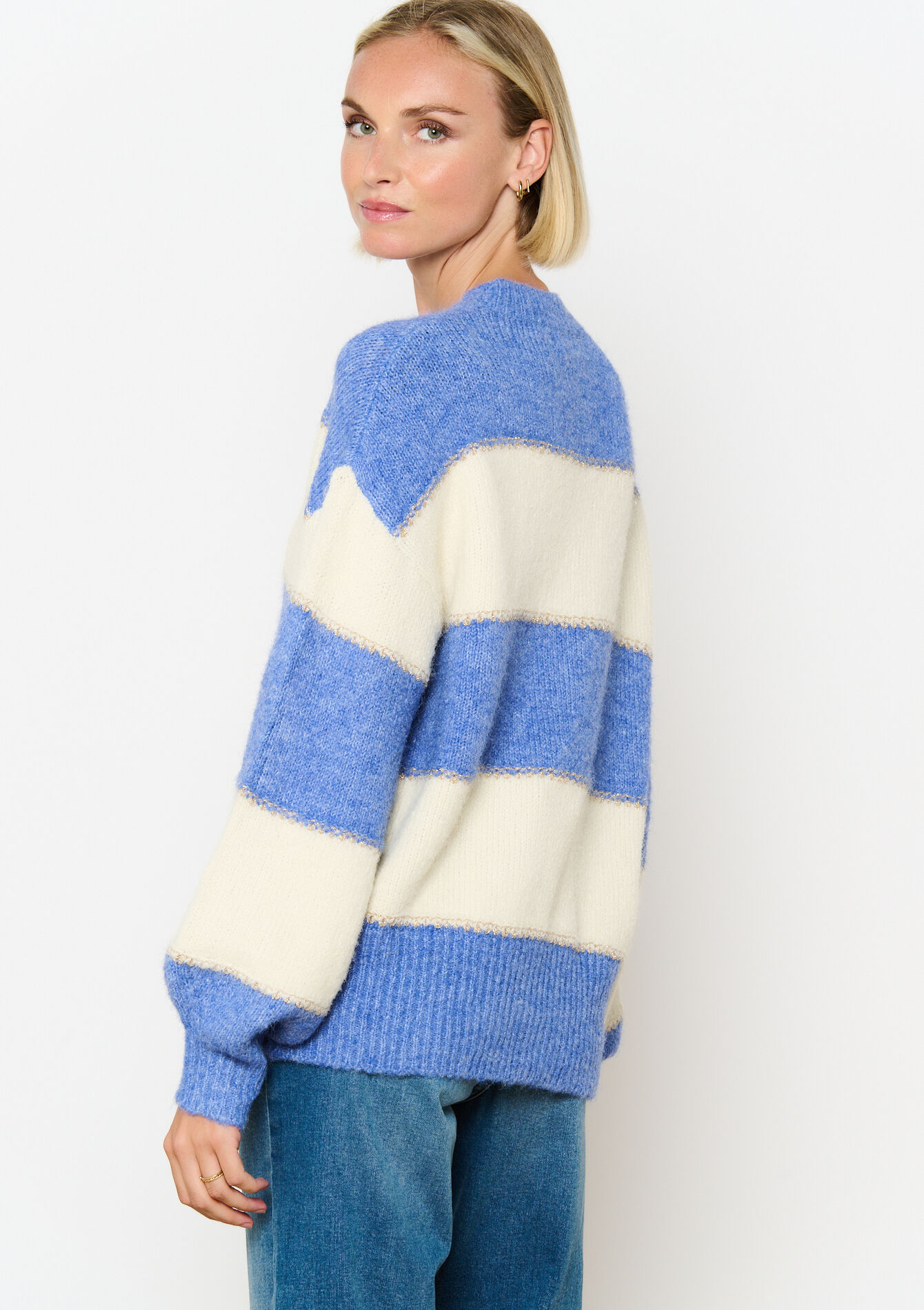 Trui met colourblock - BLUE PASTEL - 04006540_3003