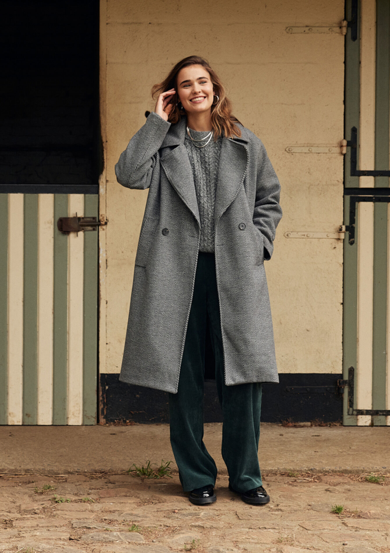 Manteau ample, Manteau ample - GREY MED MEL - 23000711_3507