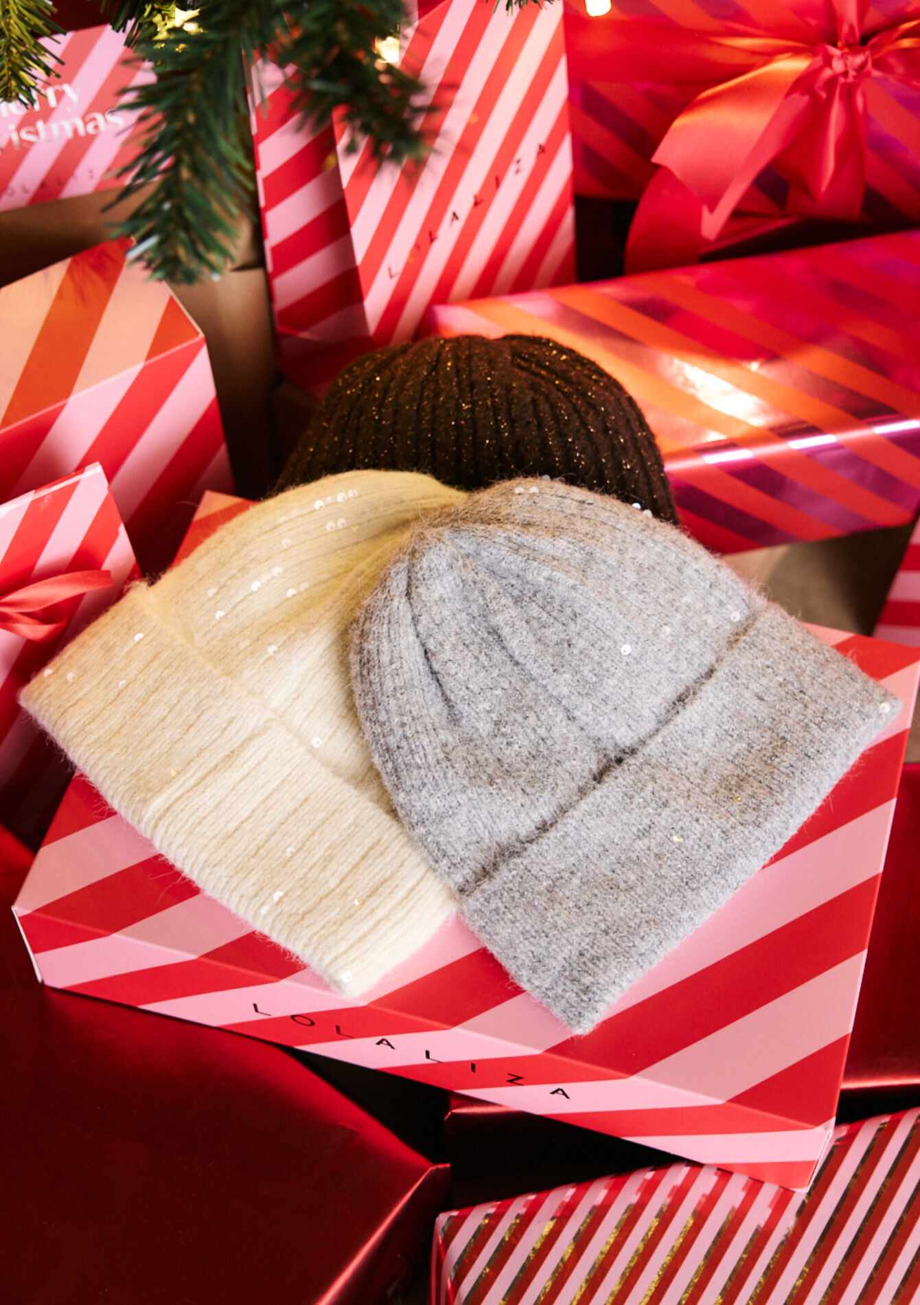 Beanie met pailletten, , detail_model