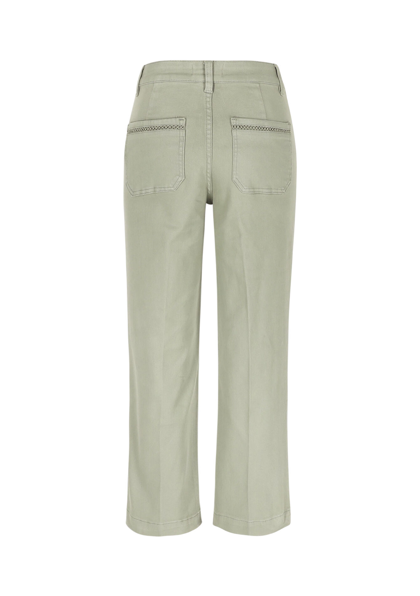 Wijde 7/8 broek met zakken - KHAKI FADED - 06004666_4326