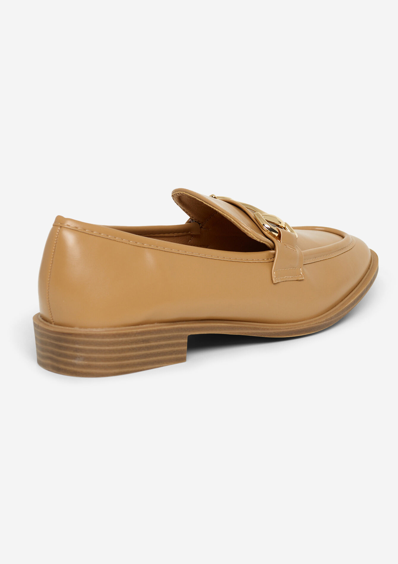 Glossy buckle loafers, Glossy buckle loafers - LIGHT CAMEL - 13200064_3814