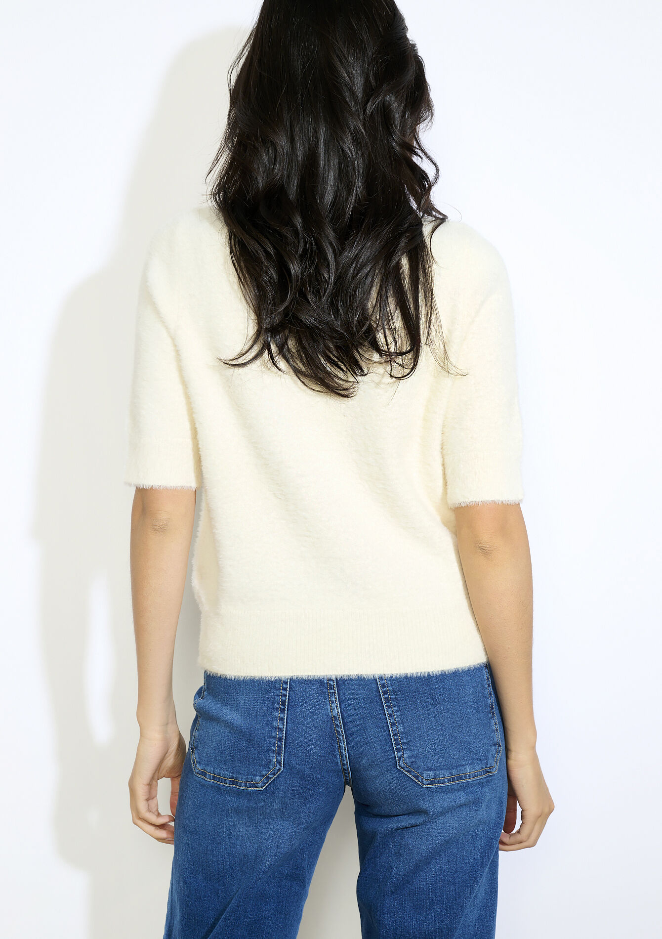 Trui met sierknopen - VANILLA WHITE - 04006919_1013