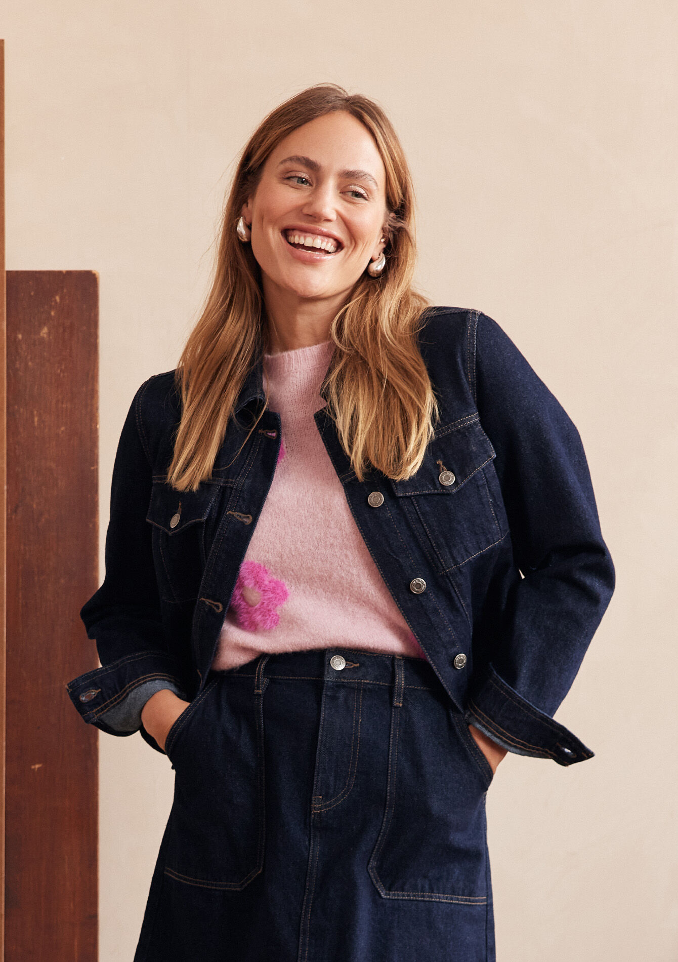 Denim jas - DARK BLUE - 09100946_0501