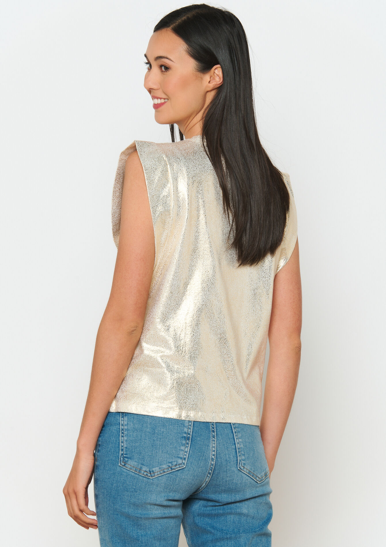 T-shirt doré - GOLD - 02200413_1058