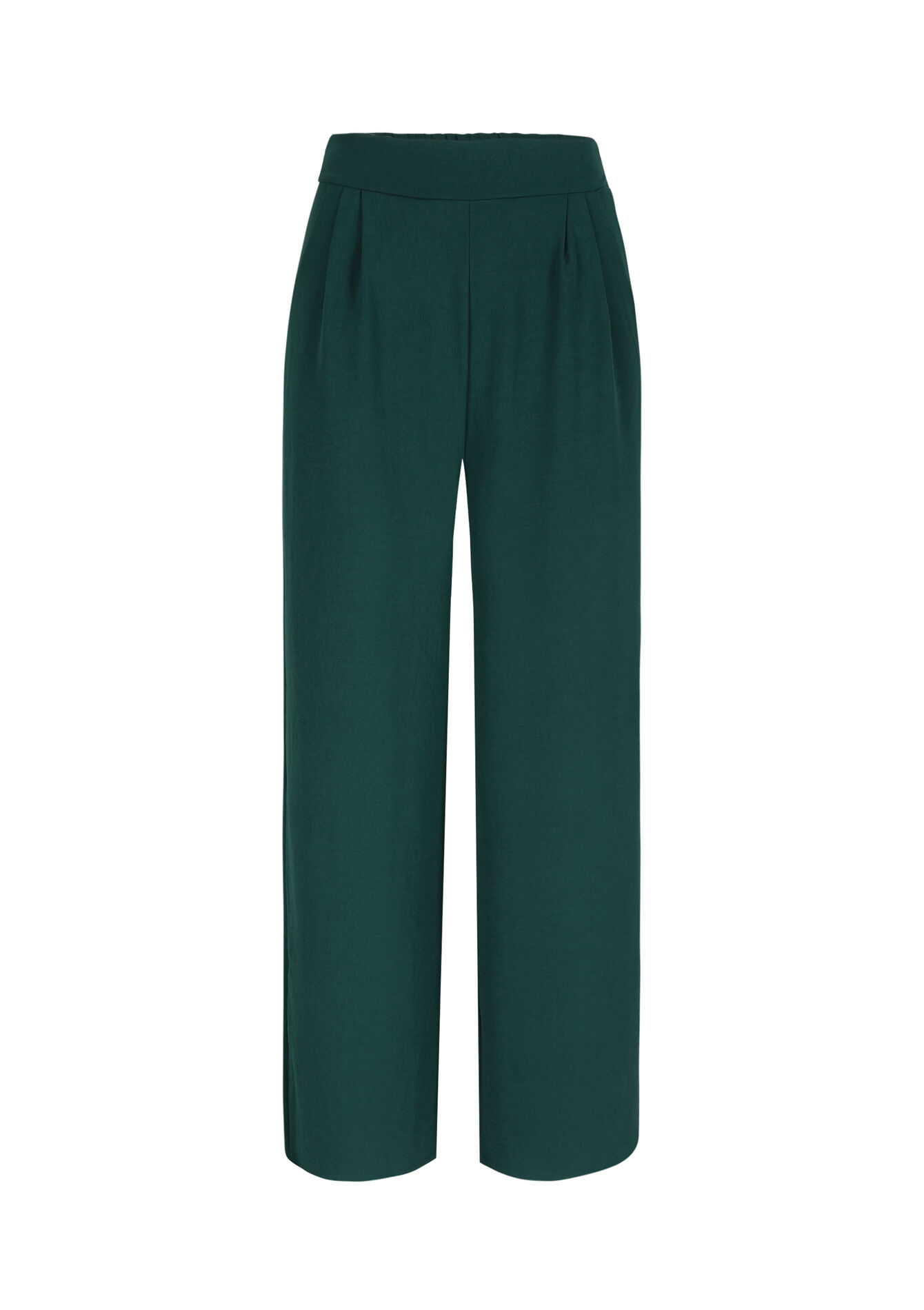 Wijde broek, Wijde broek - BOTTLE GREEN - 06600891_1778