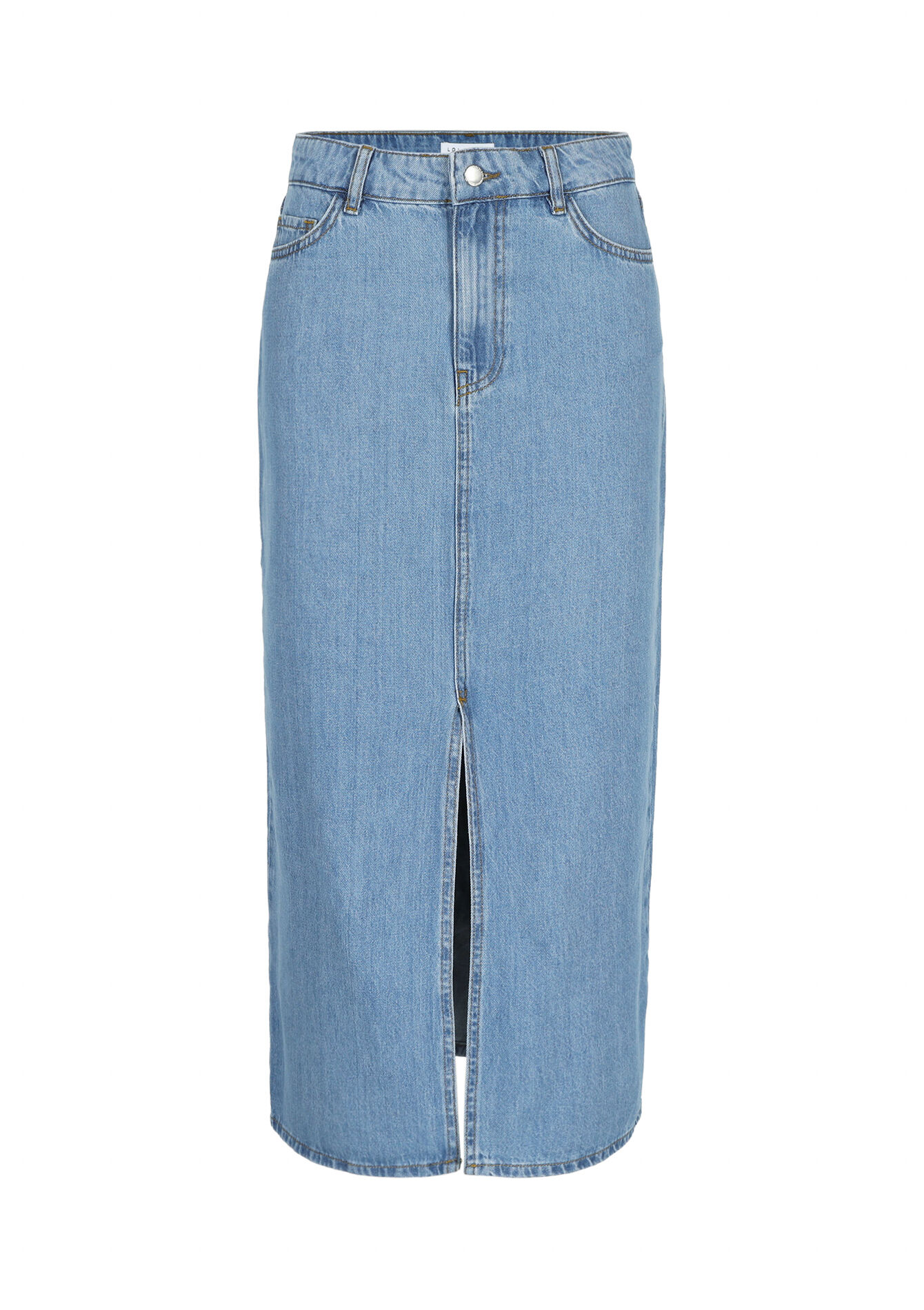 Maxi denim rok, Maxi denim rok - BLUE BLEACHED - 07101197_0502