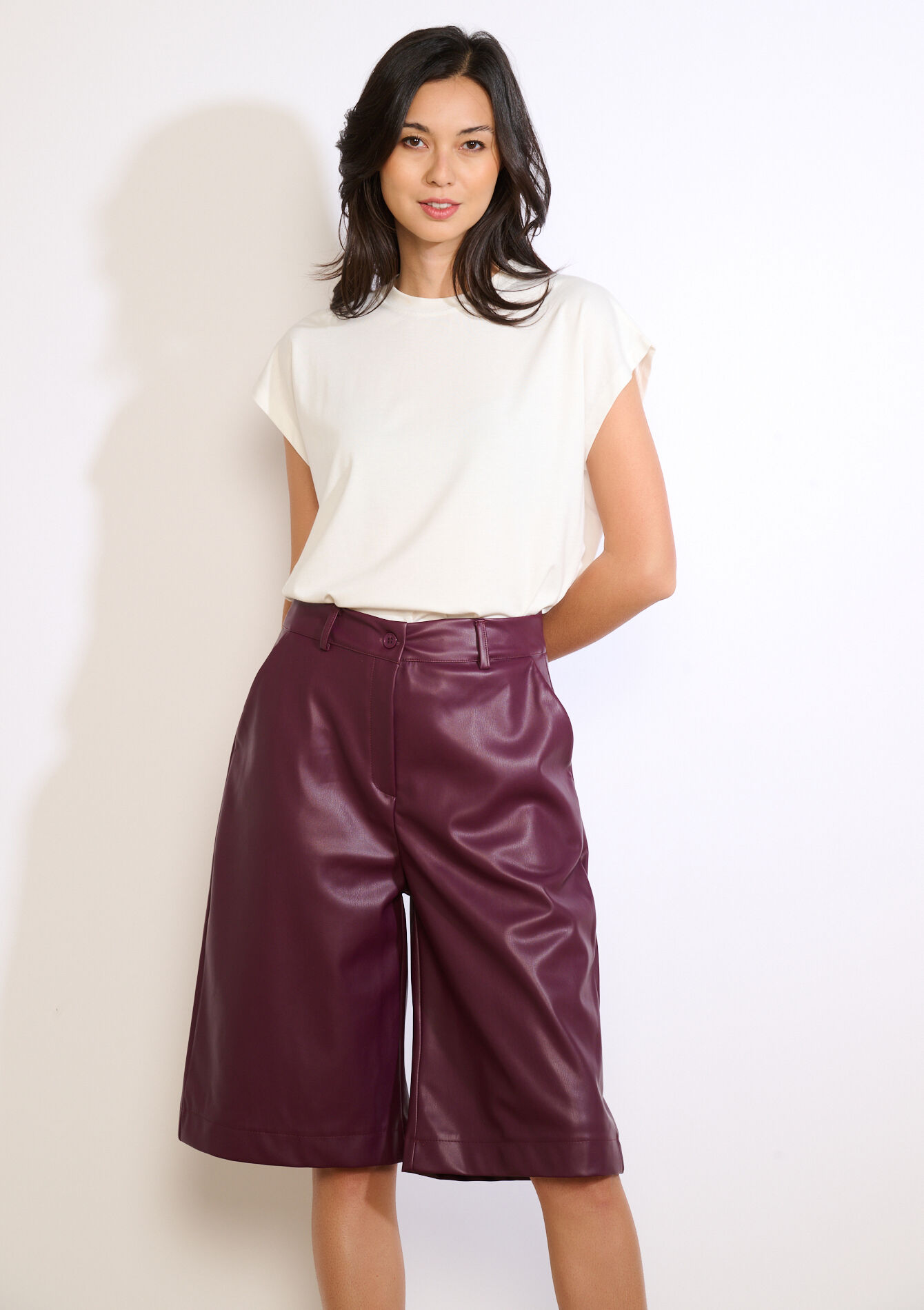 Bermuda van imitatieleer, Bermuda van imitatieleer - BORDEAUX WINE - 06100772_5514