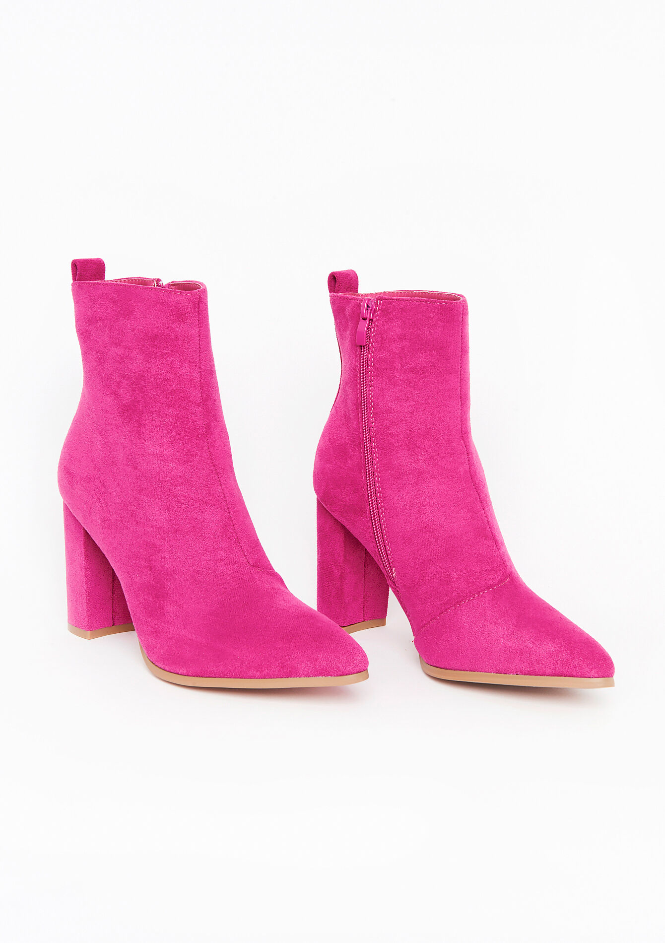 Suede boots, Suede boots - FUCHSIA - 13100209