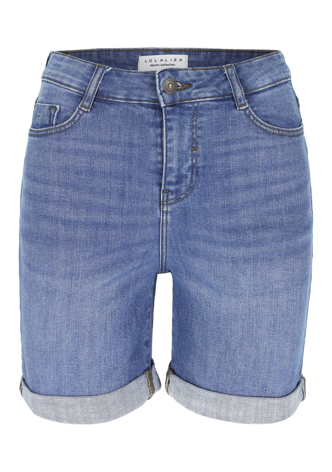 Denim short - MEDIUM BLUE - 22000514_0500