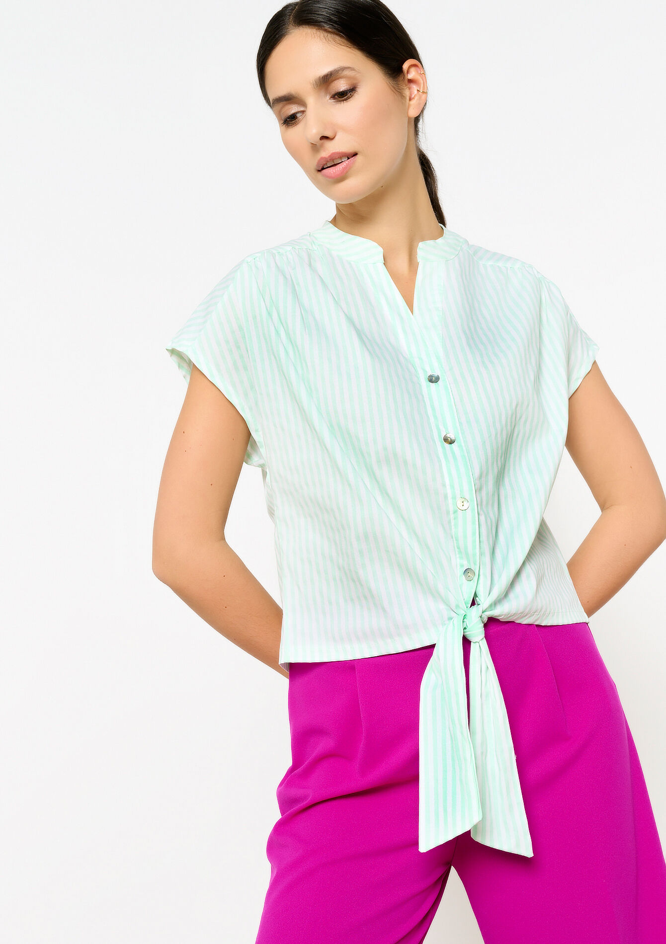 Chemise à manches courtes, Chemise à manches courtes - LIME - 05702489_4711
