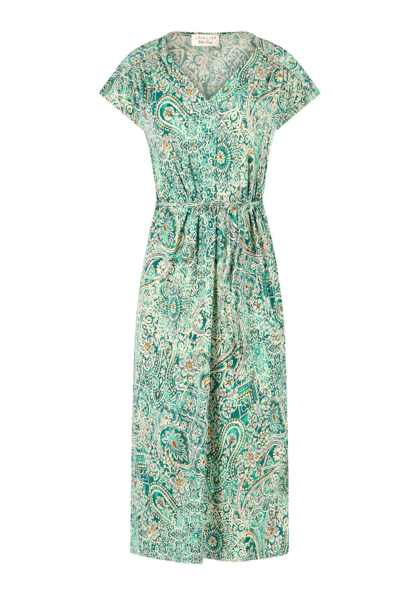 Maxi dress with paisley print - BLUE DUCK - 08601995_2922