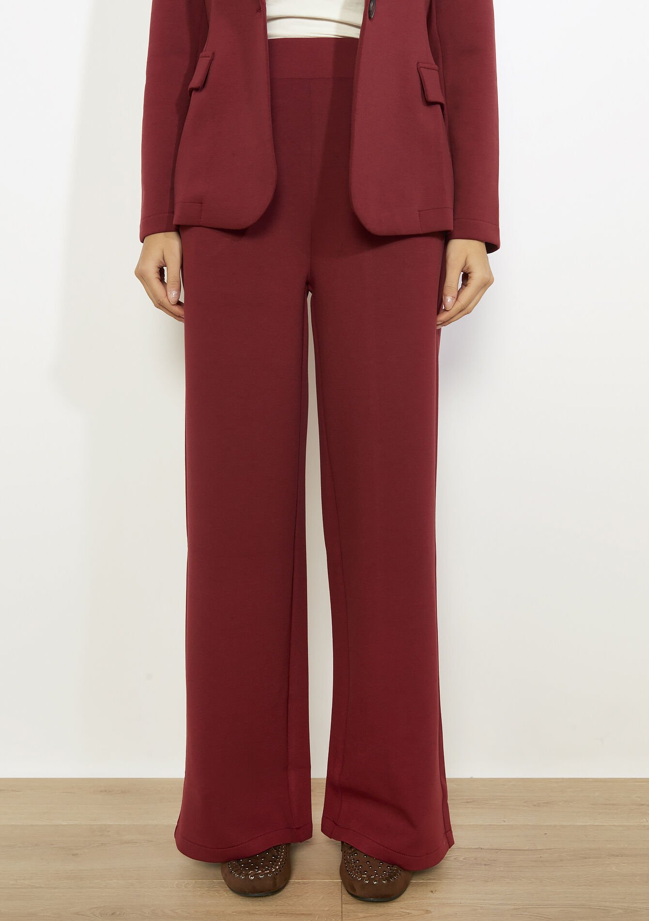 Pantalon droit fluide, Pantalon droit fluide - BORDEAUX WINE - 06601054_5514