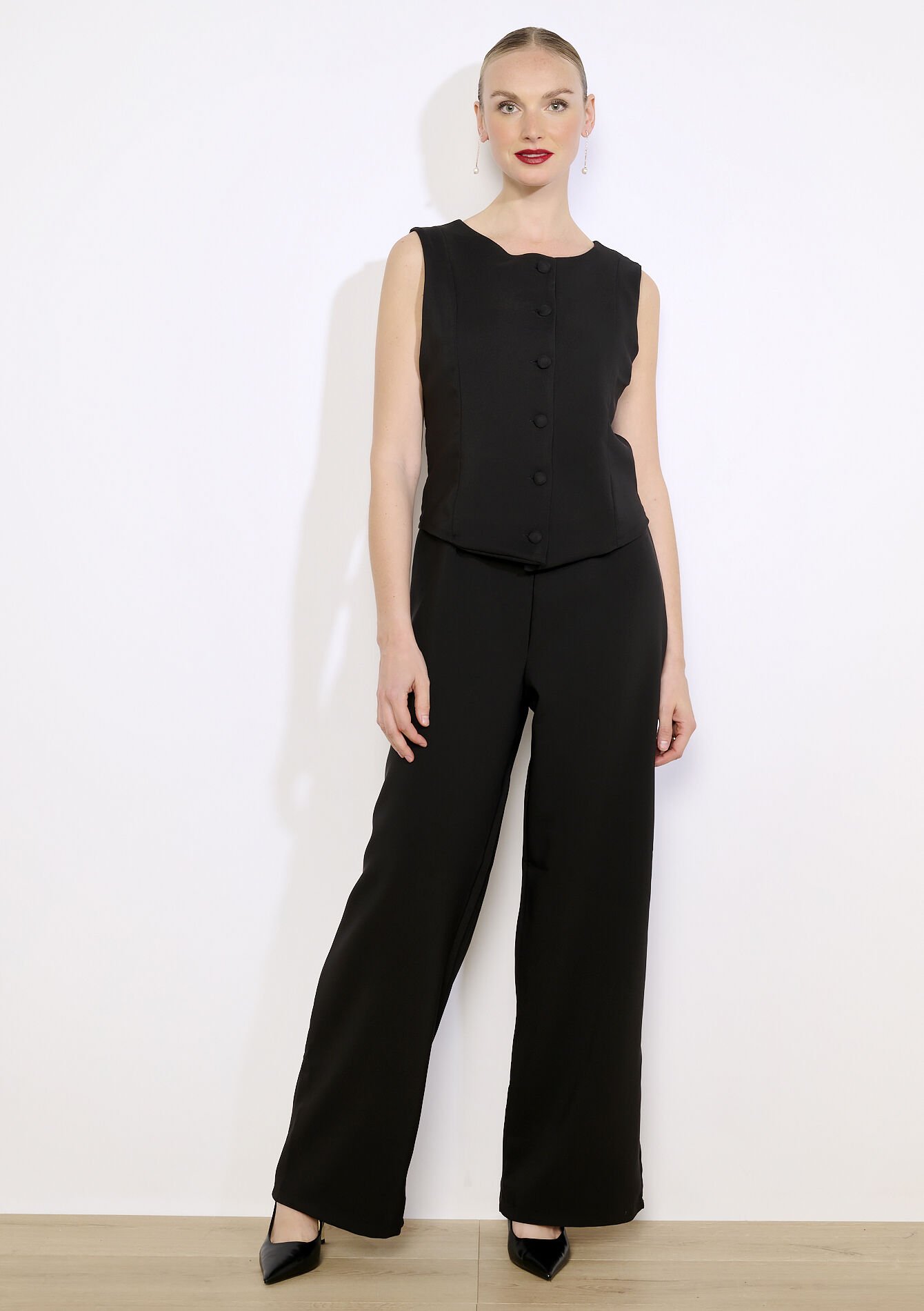 Jumpsuit met tailored look, Jumpsuit met tailored look - BLACK - 06004691_1119