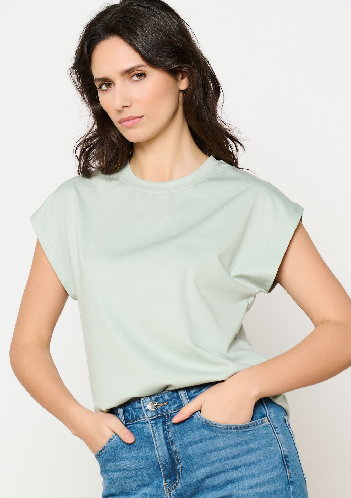 T-shirt à manches courtes - MINT GREEN - 02301715_1723