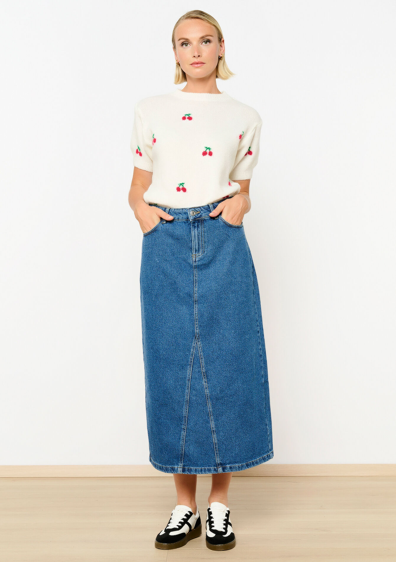 Denim maxirok, Denim maxirok - MEDIUM BLUE - 07101259_0500