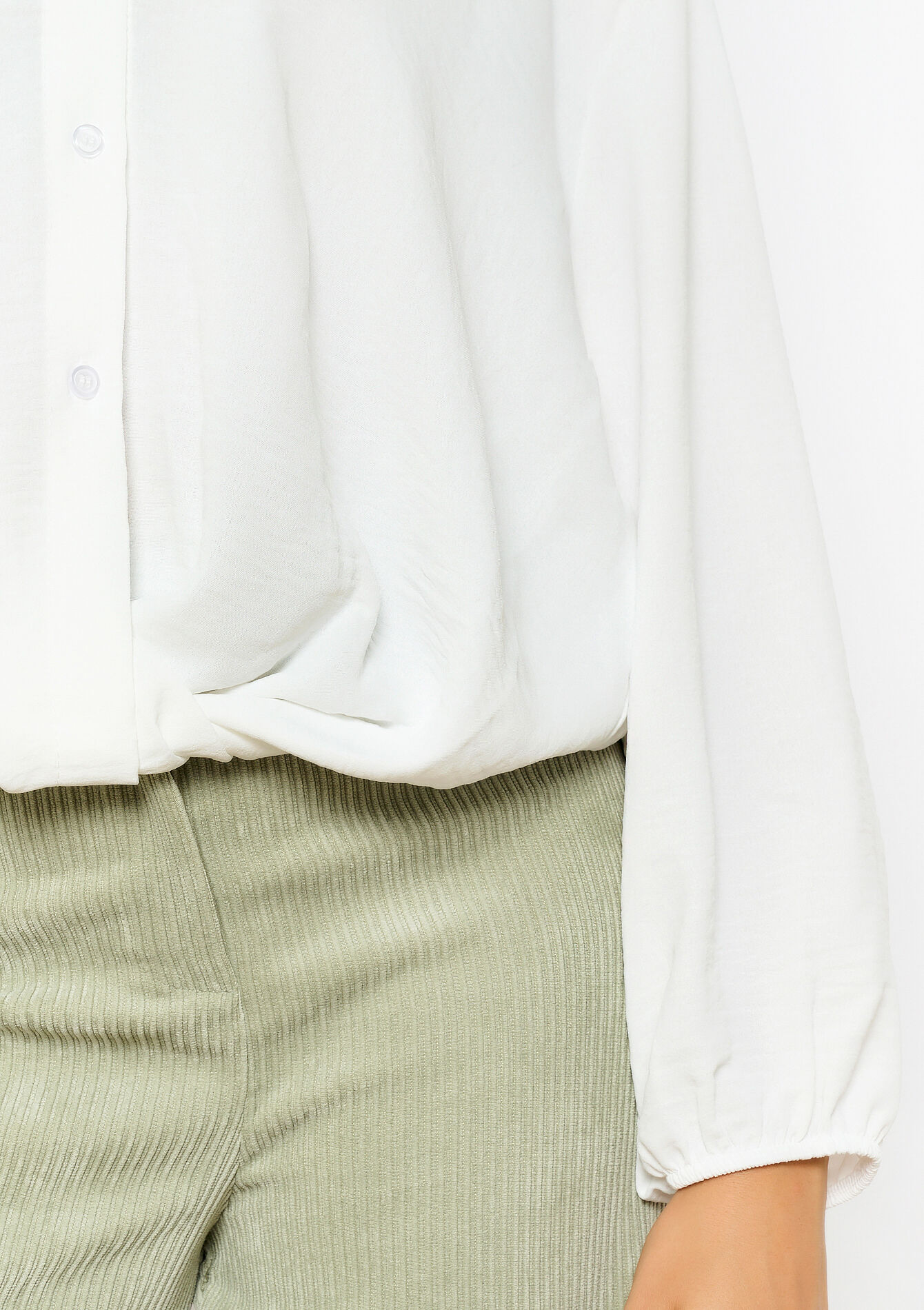 Hemd met tunesische kraag, Hemd met tunesische kraag - OPTICAL WHITE - 05702643_1019