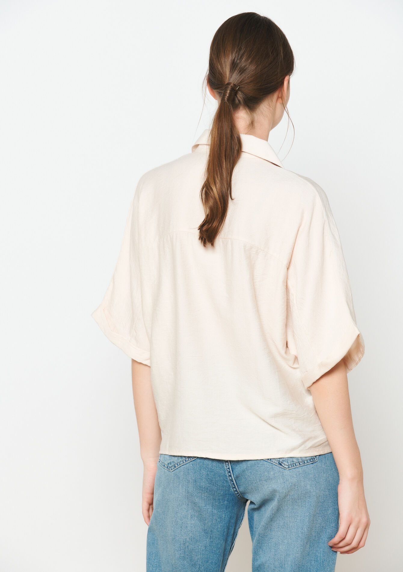 Oversized hemd - LT BEIGE - 05702598_2527