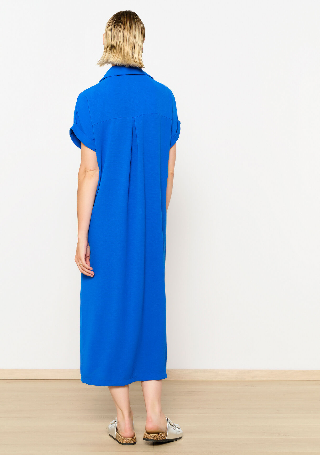 Rechte hemdjurk, Rechte hemdjurk - ELECTRIC BLUE - 08103800_1619