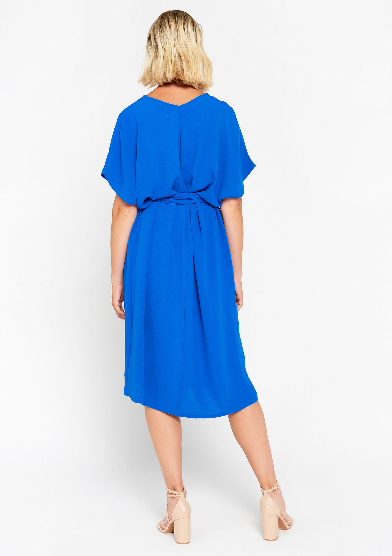 Robe caftan avec ceinture, Robe caftan avec ceinture - ELECTRIC BLUE - 08602157_1619