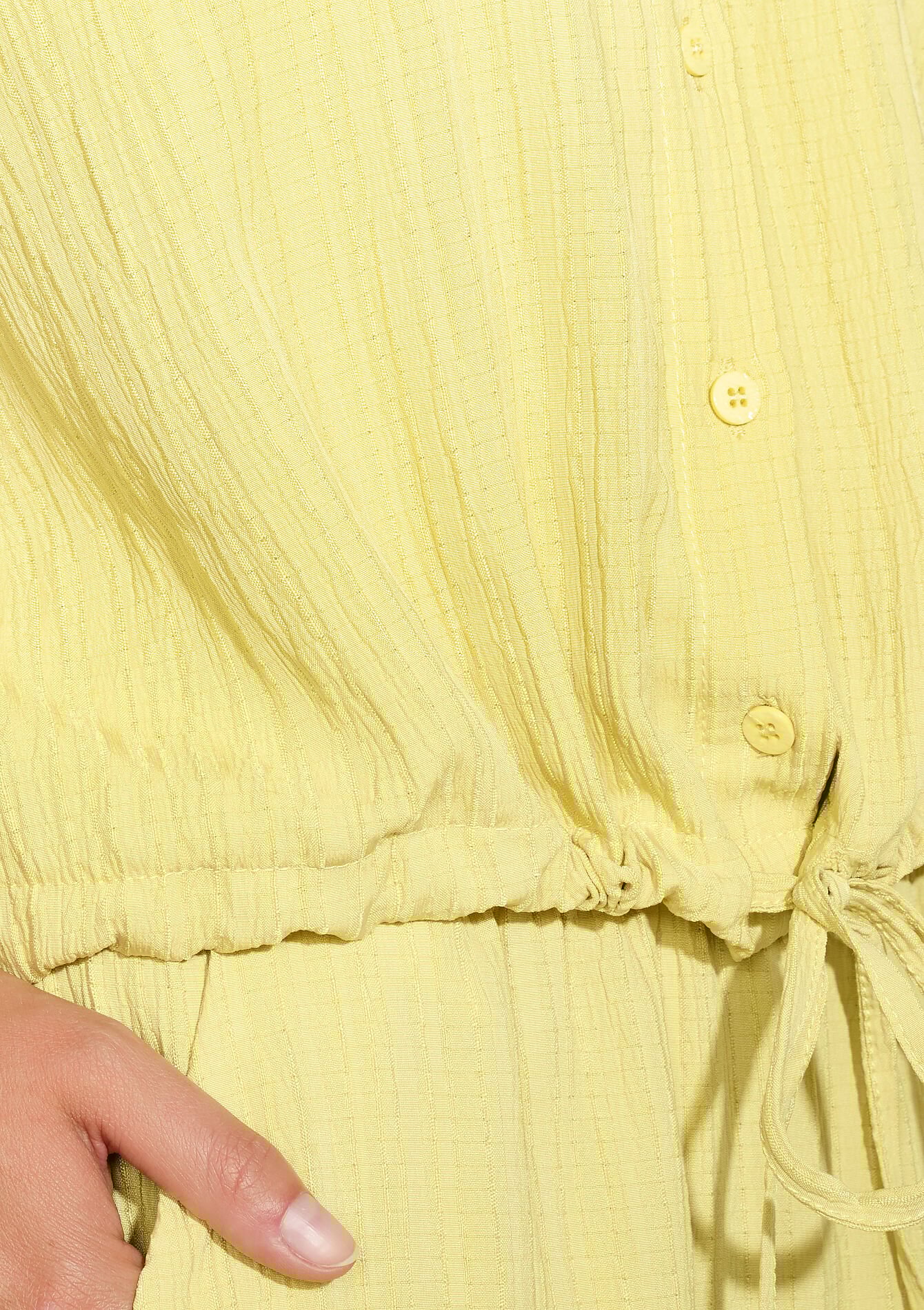 Chemise ample texturée, Chemise ample texturée - OCHER HONEY - 05702926_5112