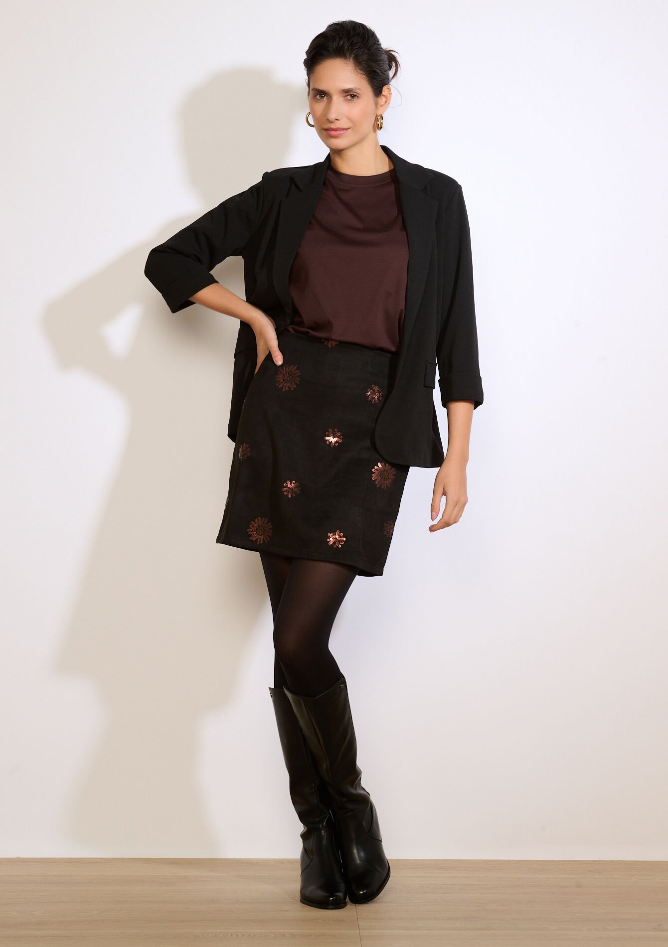 Minirok met pailletten, Minirok met pailletten, , back