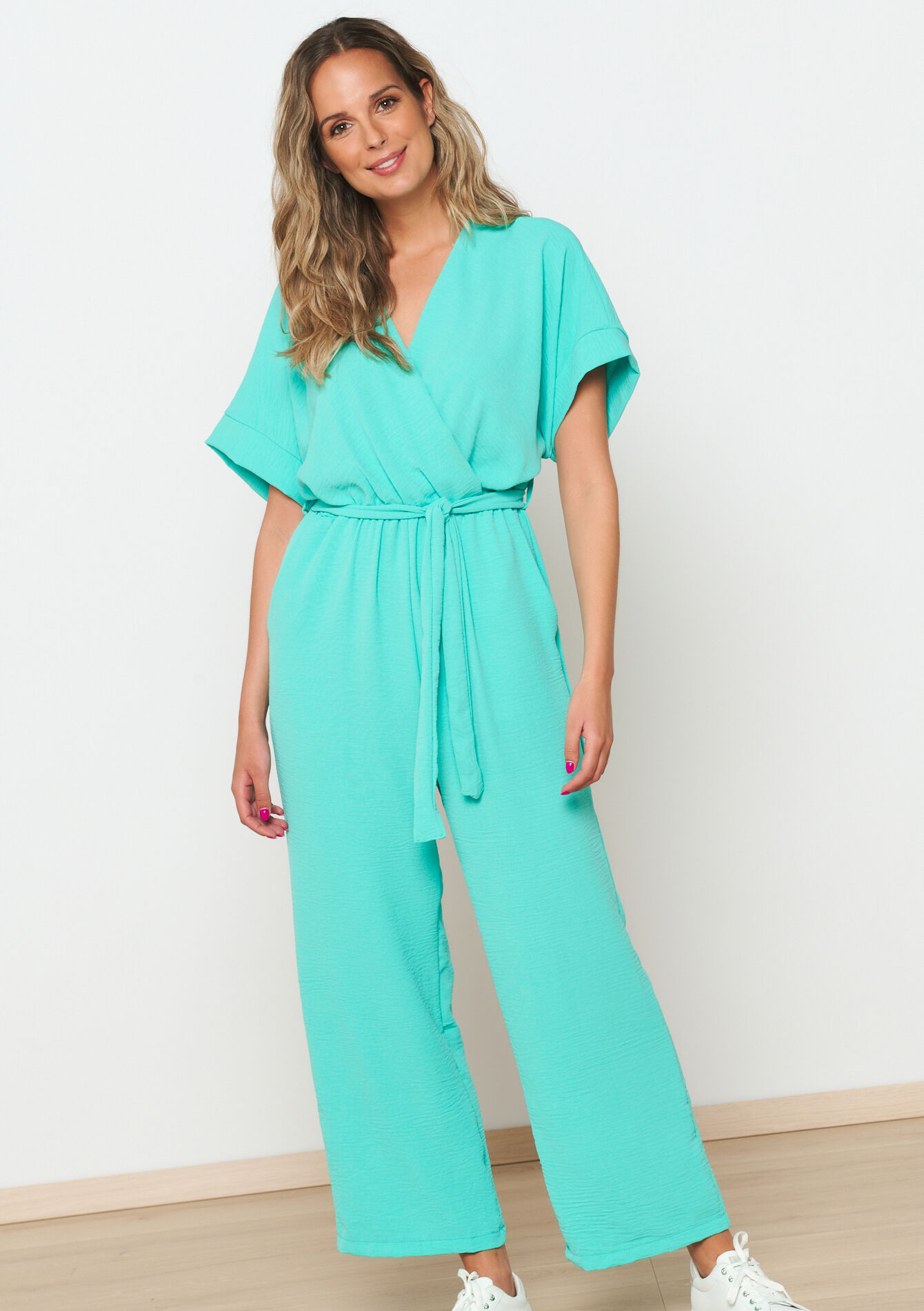 Jumpsuit met kimono-effect, Jumpsuit met kimono-effect - BLUE LAGOON - 06004511_2521