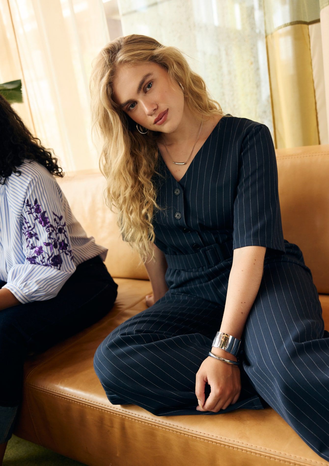 Combinaison ceinturée rayée, Combinaison ceinturée rayée, , detail_2