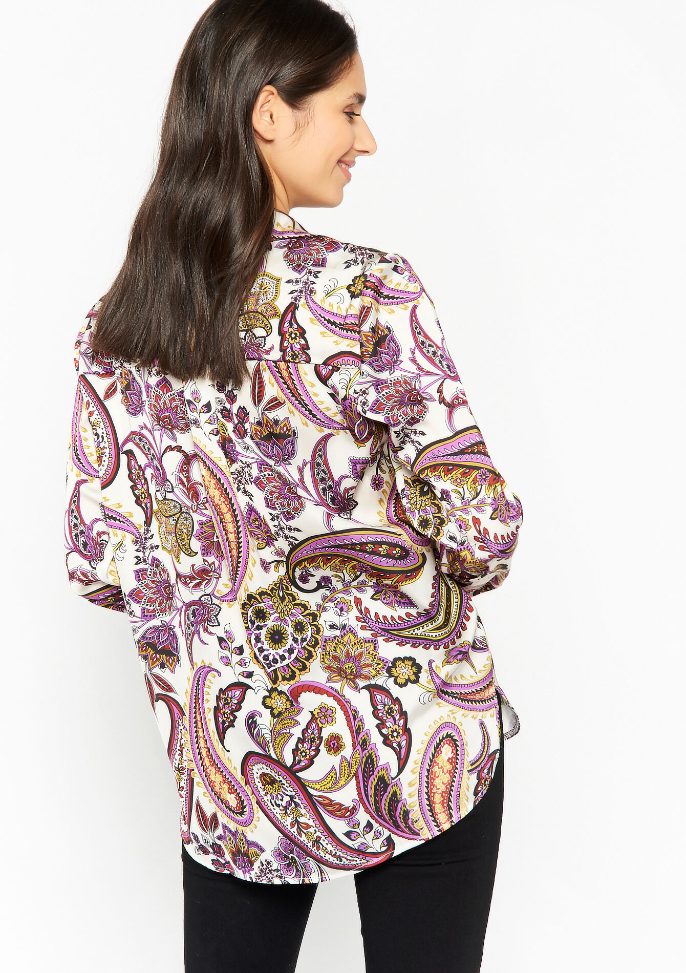 Chemise ample à imprimé Paisley - VIOLINE - 05702104_2576