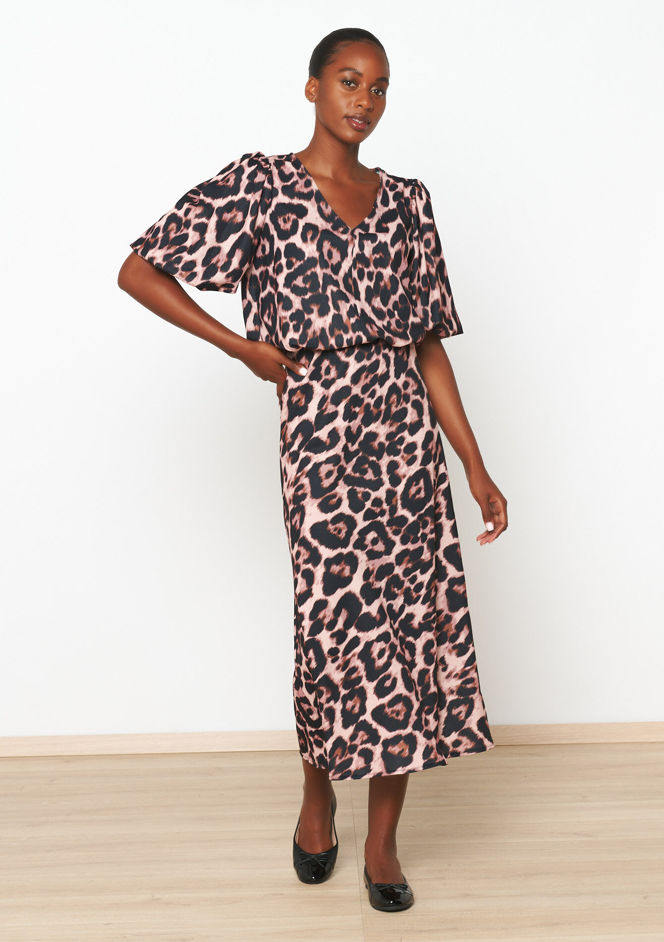 Leopard print maxi skirt, Leopard print maxi skirt - LIGHT CAMEL - 07101279_3814