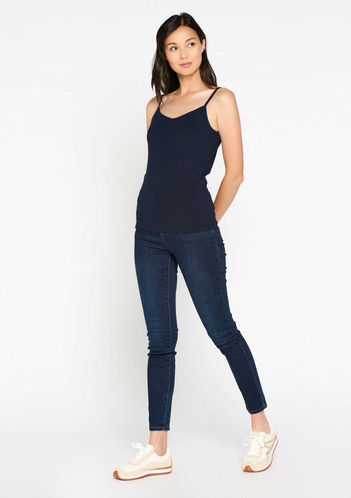 Tank top with spaghetti straps, Tank top with spaghetti straps - NAVY BASIC - 02200353_2723