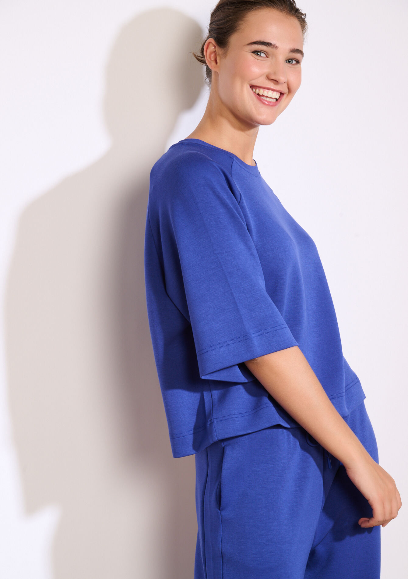 Sweat de sport bandes stylées, Sweat de sport bandes stylées - ELECTRIC BLUE - 15100377_1619