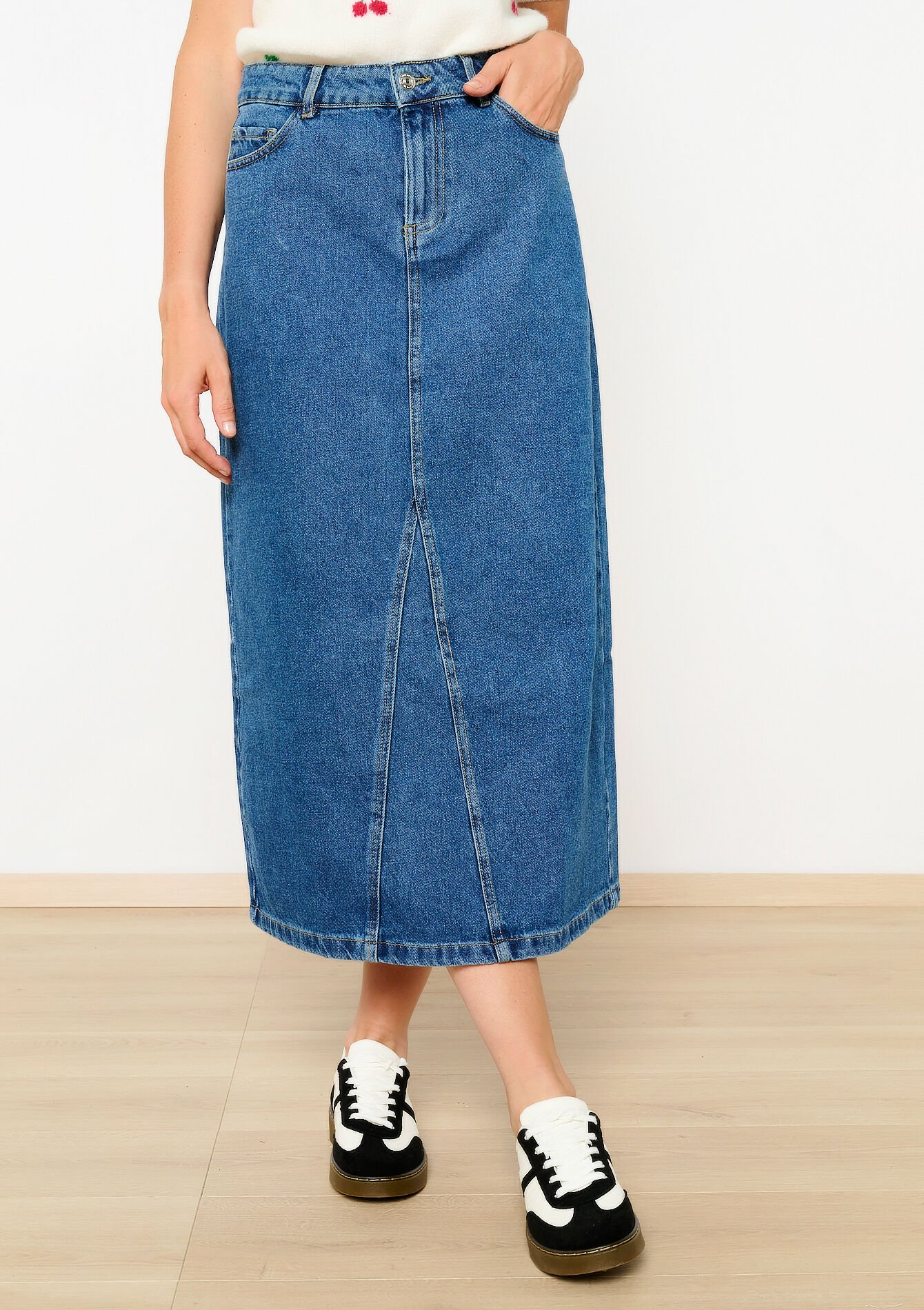 Denim maxirok, Denim maxirok - MEDIUM BLUE - 07101259_0500