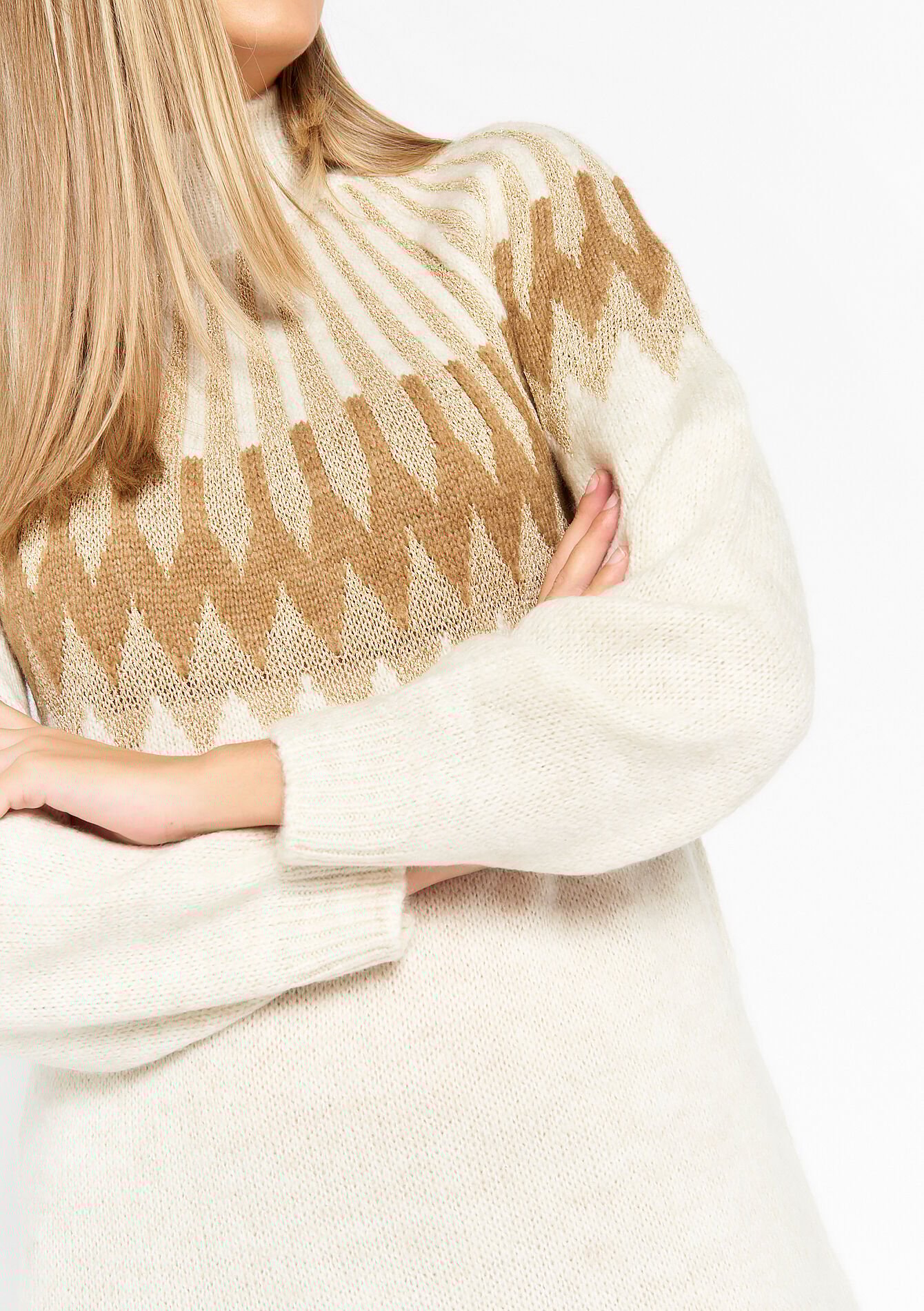 Robe pull, Robe pull - LIGHT BEIGE MEL - 08103128_1003