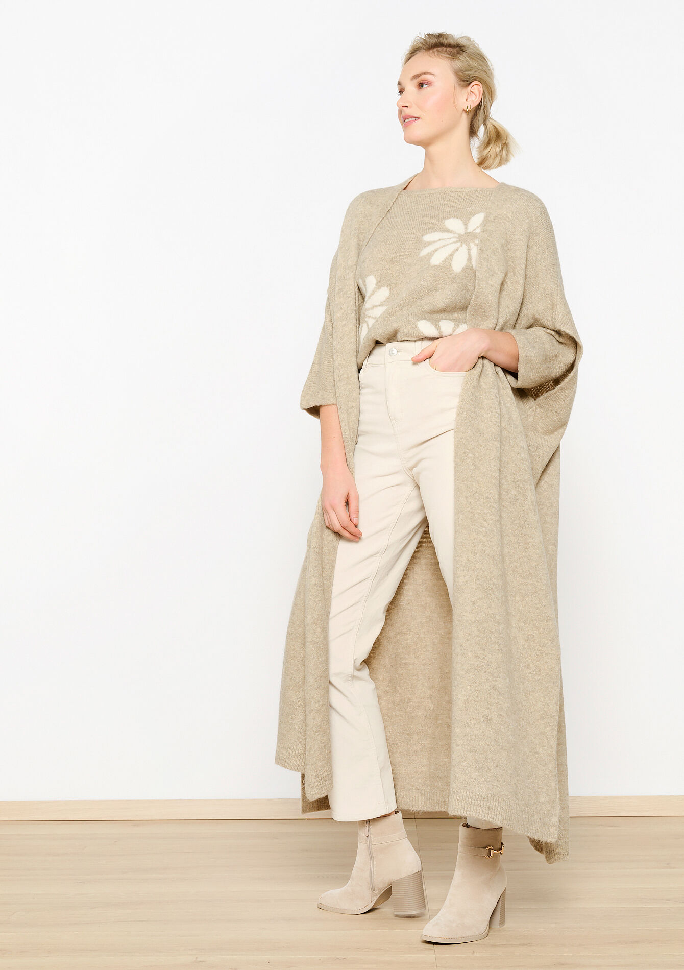 Lange cardigan, Lange cardigan, , back