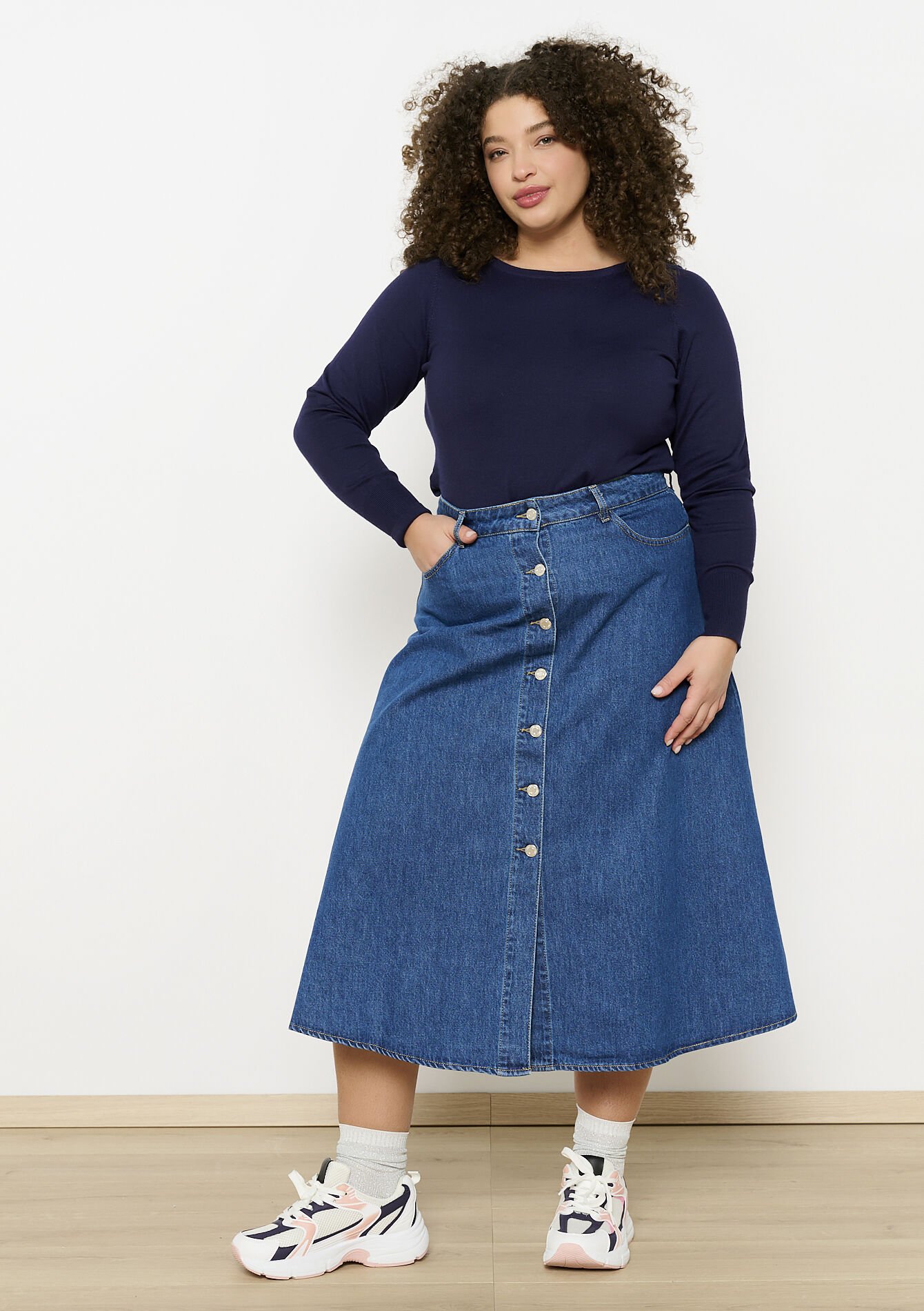 Basic trui met boothals, Basic trui met boothals - NAVY BASIC - 04006652_2723