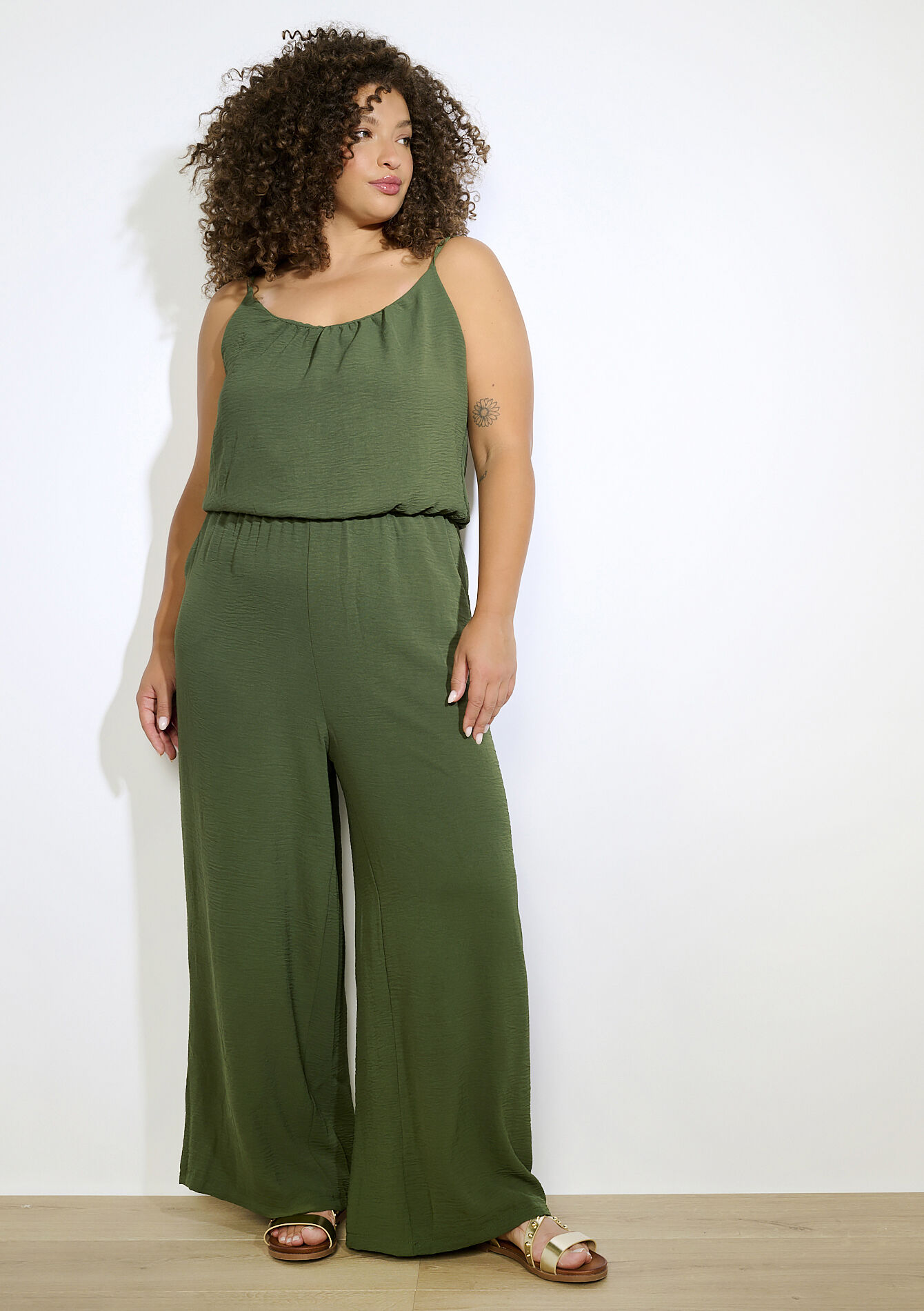 Combinaison fluide, Combinaison fluide - KHAKI FADED - 06004634_4326