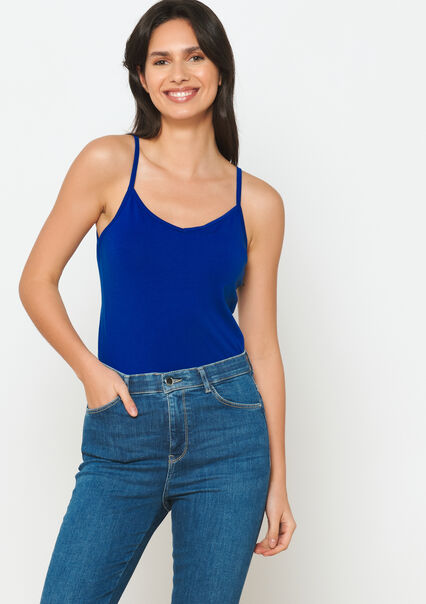 Top with spaghetti straps - ELECTRIC BLUE - 02200377_1619