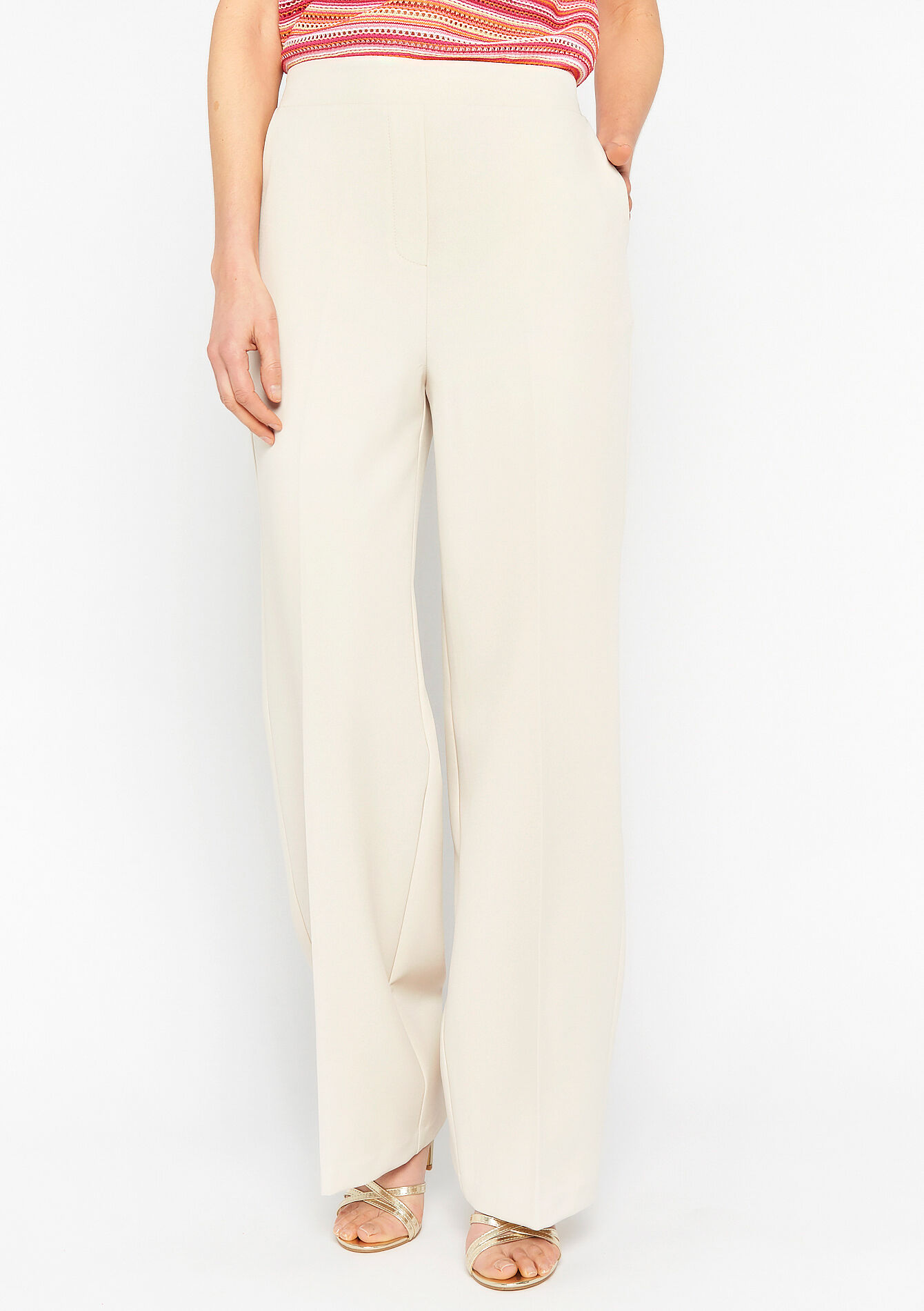Suiting trousers, Suiting trousers - BEIGE ECRU - 06100512_4022