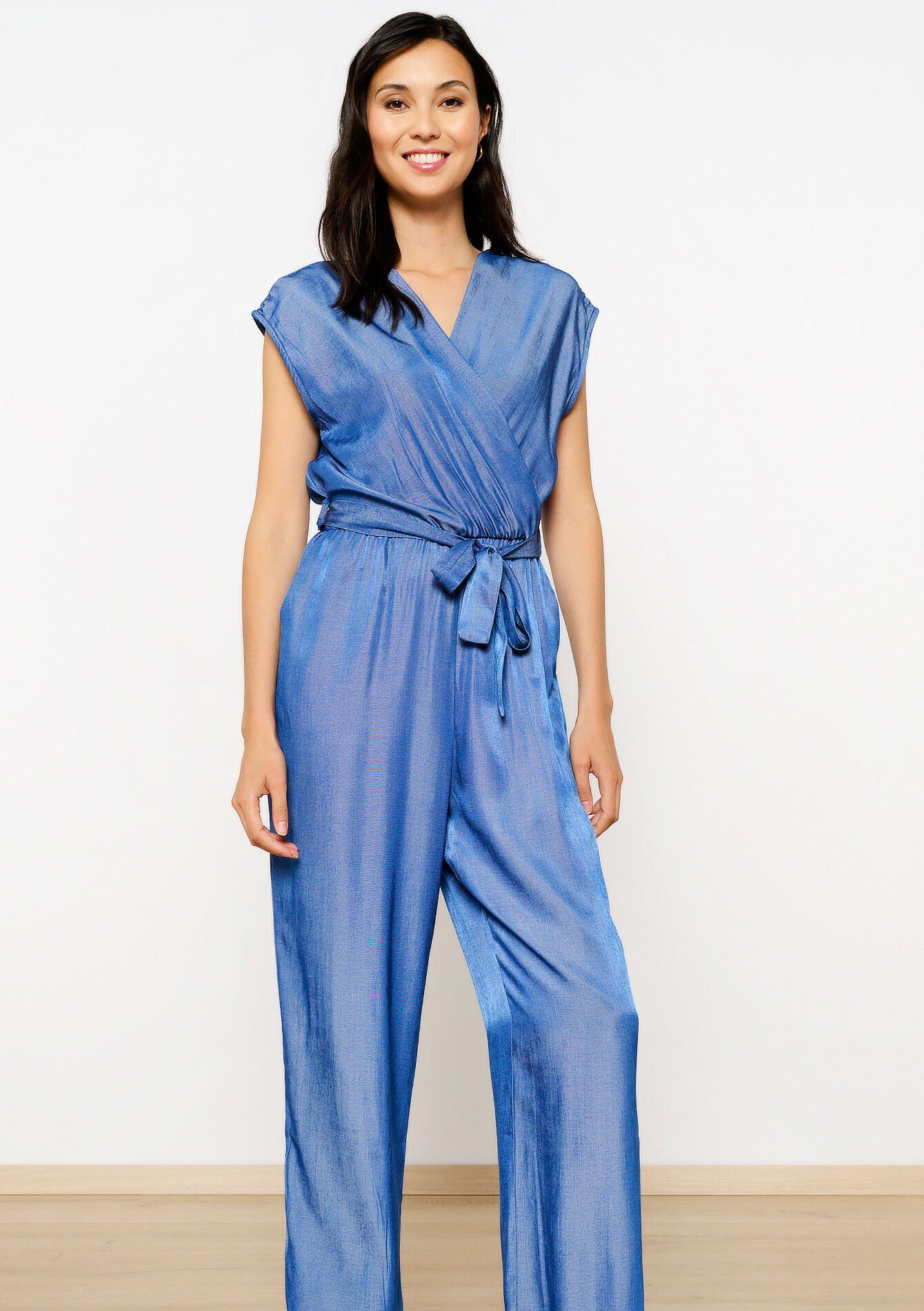 Tencel jumpsuit, Tencel jumpsuit - DARK BLUE - 06004529_0501