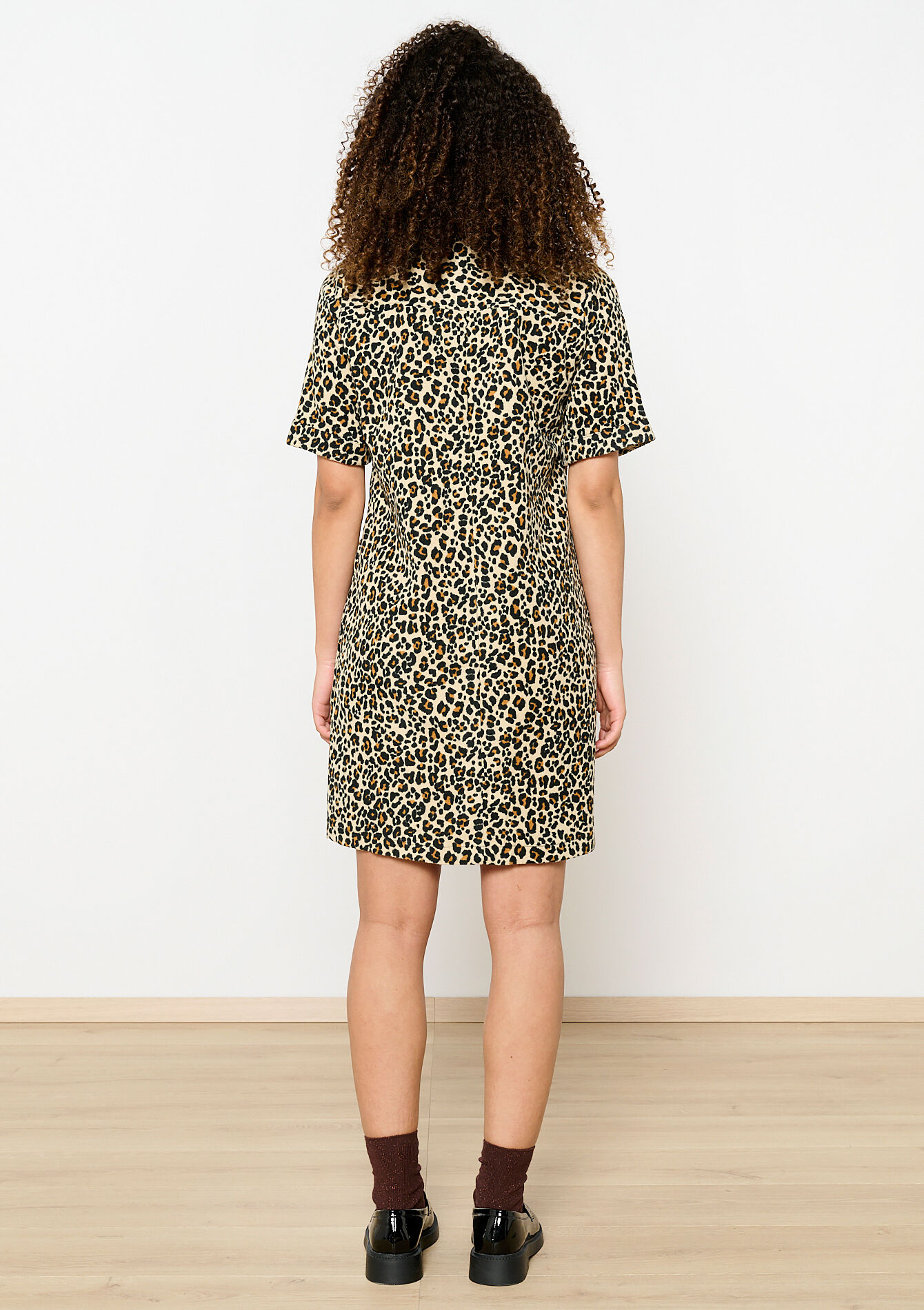 Overhemdjurk met luipaardprint, Overhemdjurk met luipaardprint - CAMEL CINNAMON - 08103989